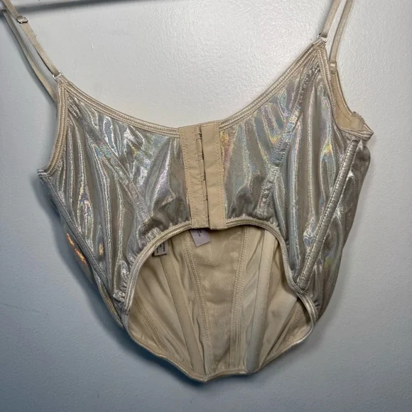 Urban Outfitters Out From Under Iridescent Corset Top - Picture 8 of 12